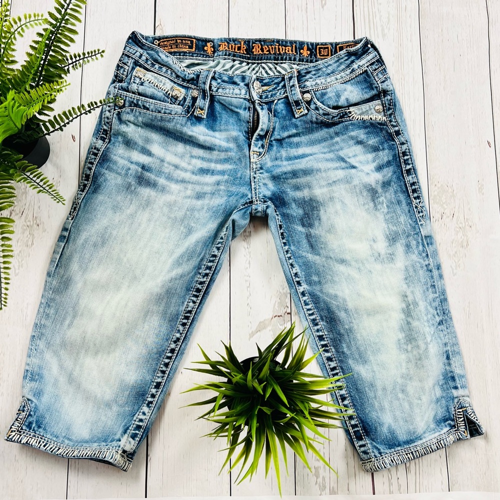 Rock Revival Karlie Capri Jeans Size 30
